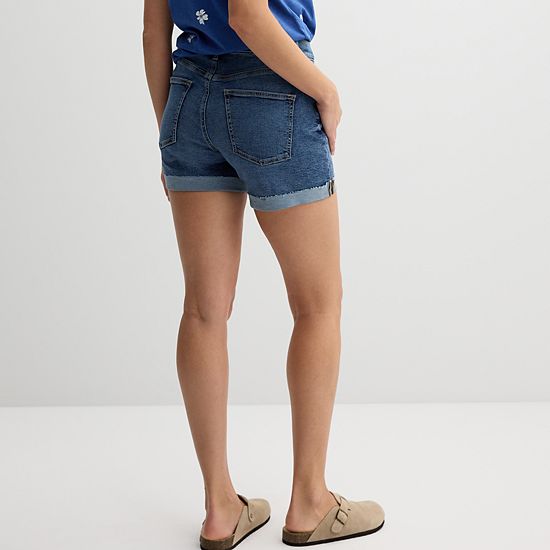  Women's Sonoma Goods For Life® Mid Rise Roll Cuff Shorts