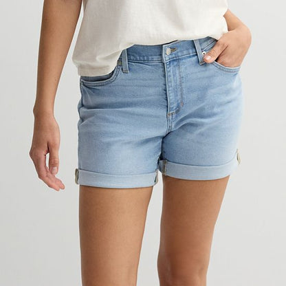  Women's Sonoma Goods For Life® Mid Rise Roll Cuff Shorts