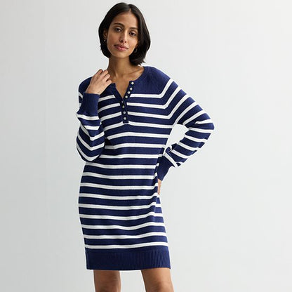  Petite Sonoma Goods For Life® Henley Sweater Dress
