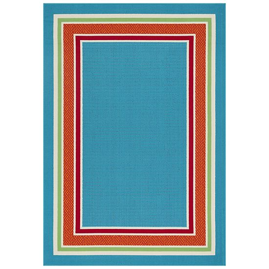 Sonoma Goods For Life® Border Stripe Indoor/Outdoor Area Rug