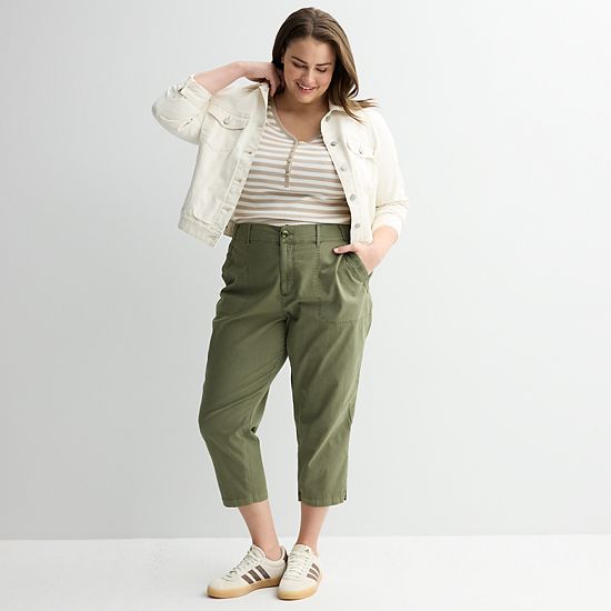  Plus Size Sonoma Goods For Life® Utility Capri