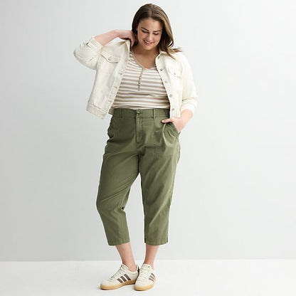  Plus Size Sonoma Goods For Life® Utility Capri