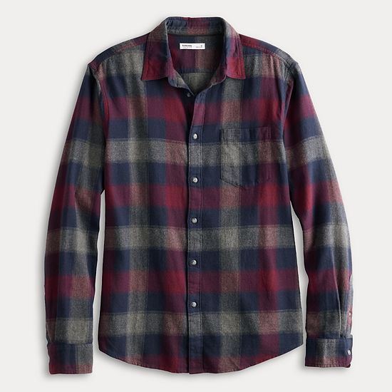  Men's Sonoma Goods For Life® One Pocket Flannel Button-Down Shirt