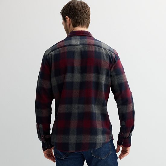  Men's Sonoma Goods For Life® One Pocket Flannel Button-Down Shirt