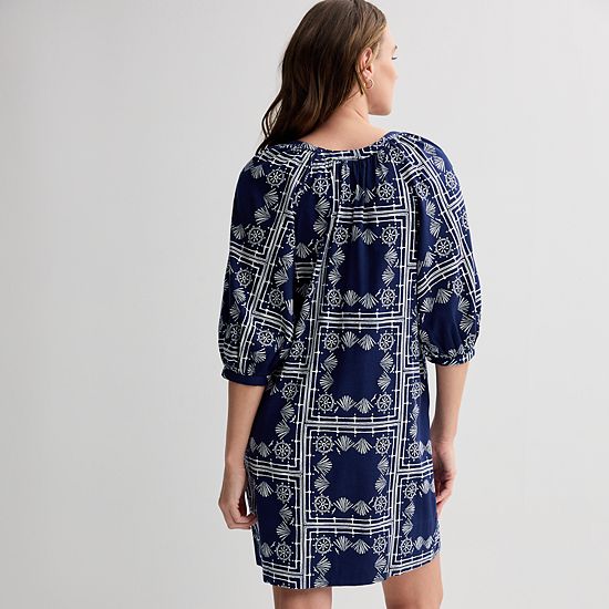  Women's Sonoma Goods For Life® Button Front Shift Dress