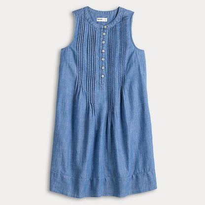  Petite Sonoma Goods For Life® Sleeveless Pintuck Dress