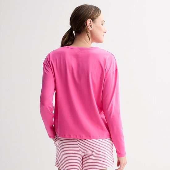  Women's Sonoma Goods For Life® Long Sleeve Sleep Tee