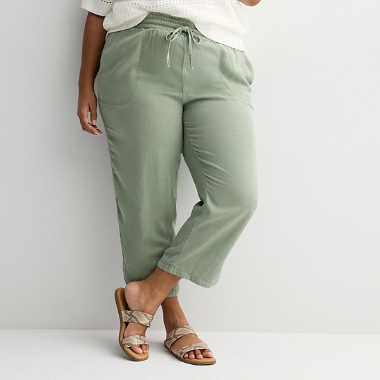  Plus Size Sonoma Goods For Life® Easy Utility Pants