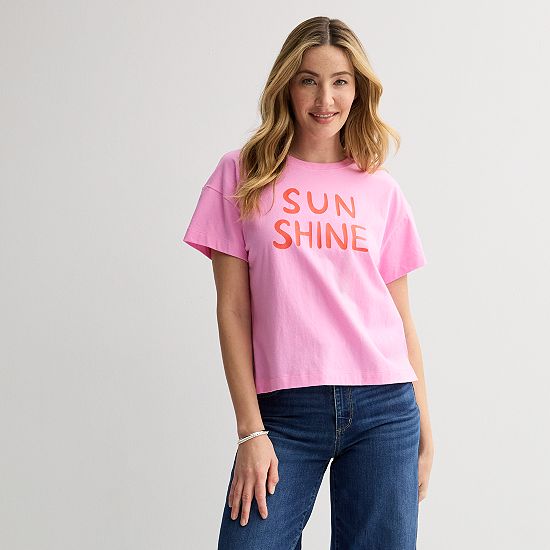  Women's Sonoma Goods For Life® Boxy Graphic Tee