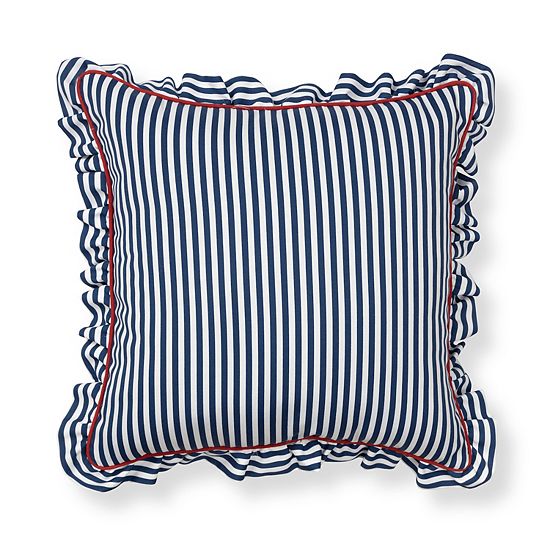  Sonoma Goods For Life® Indoor / Outdoor Stripe Ruffle Oversized Throw Pillow