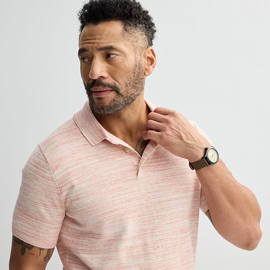  Men's Sonoma Goods For Life® Short Sleeve Sweater Polo