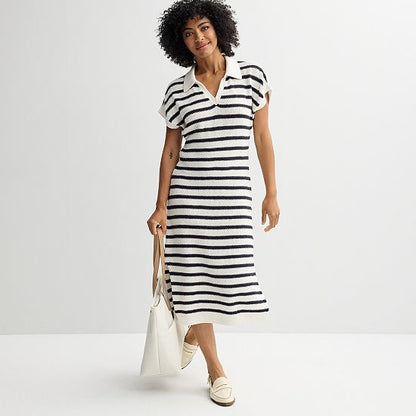  Petite Sonoma Goods For Life® Collared Sweater Dress