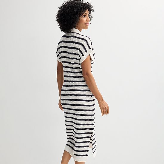  Petite Sonoma Goods For Life® Collared Sweater Dress
