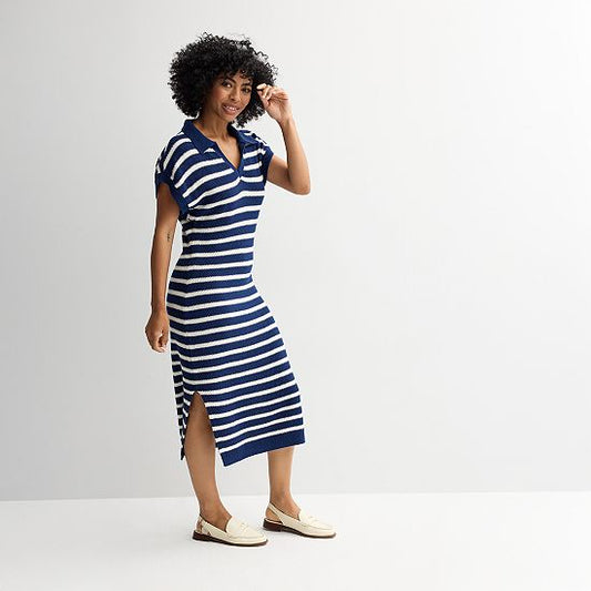  Petite Sonoma Goods For Life® Collared Sweater Dress