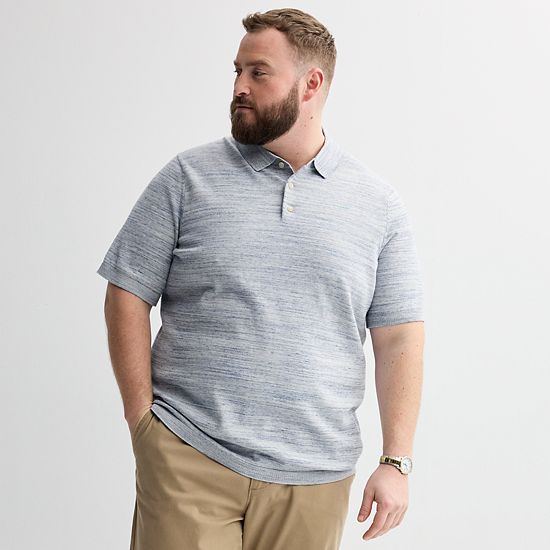  Big & Tall Sonoma Goods For Life® Short Sleeve Sweater Polo