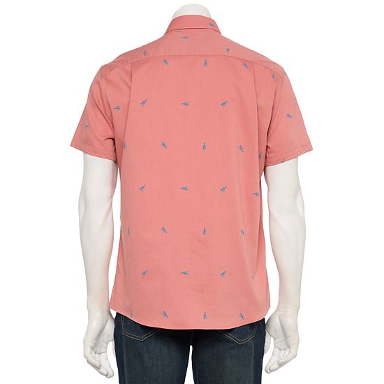 Men's Sonoma Goods For Life® Adaptive Short Sleeve Performance Button-Down Shirt