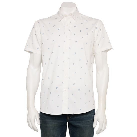  Men's Sonoma Goods For Life® Adaptive Short Sleeve Performance Button-Down Shirt