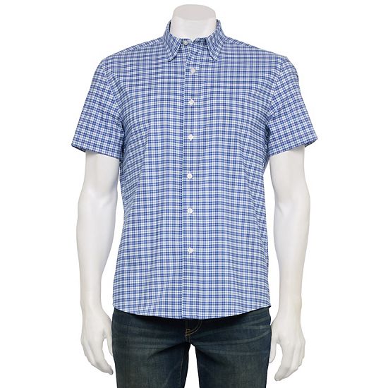  Men's Sonoma Goods For Life® Adaptive Short Sleeve Performance Button-Down Shirt