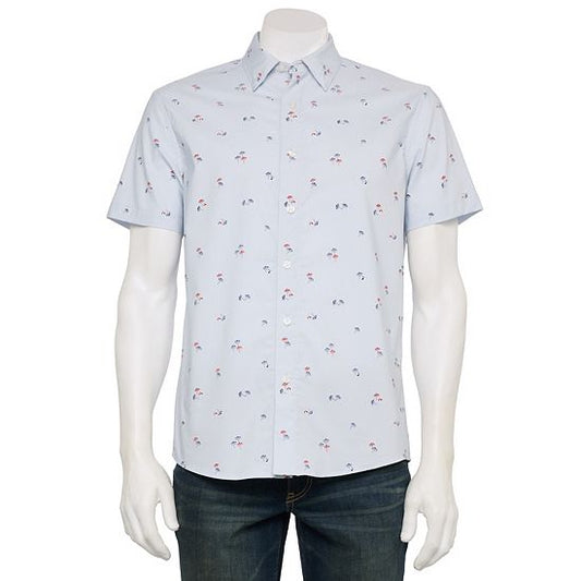  Men's Sonoma Goods For Life® Adaptive Short Sleeve Performance Button-Down Shirt