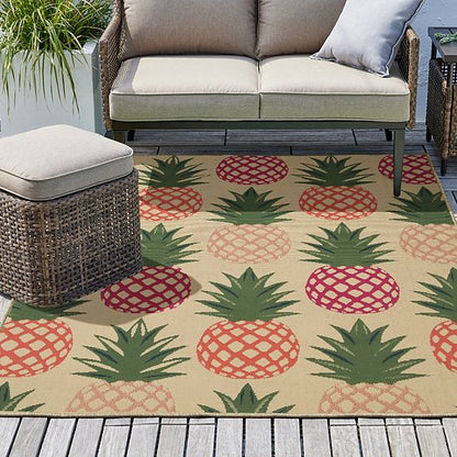 Sonoma Goods For Life® Bright Pineapple Indoor/Outdoor Area Rug
