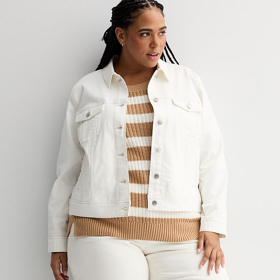  Plus Size Sonoma Goods For Life® Denim Jacket