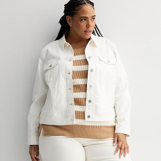  Plus Size Sonoma Goods For Life® Denim Jacket
