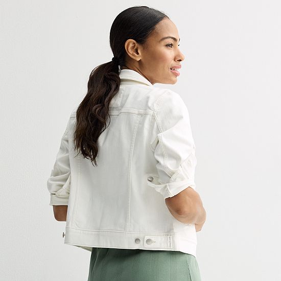  Petite Sonoma Goods For Life® Button-Down Denim Jacket