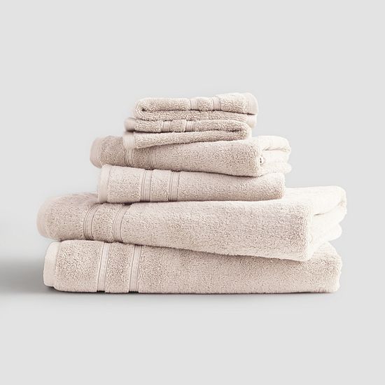 Sonoma Goods For Life® Pima Cotton 6-Piece Bath Towel Set
