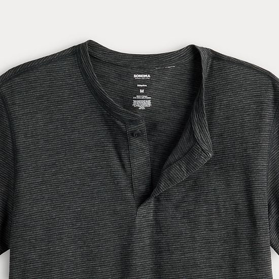 Men's Sonoma Goods For Life® Adaptive Essential Short Sleeve Henley