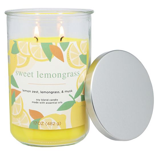  Sonoma Goods For Life® 17-oz. Sweet Lemongrass Single Pour Candle Jar