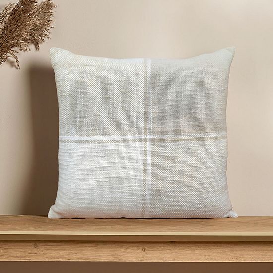  Sonoma Goods For Life® Chunky Woven Plaid Pillow