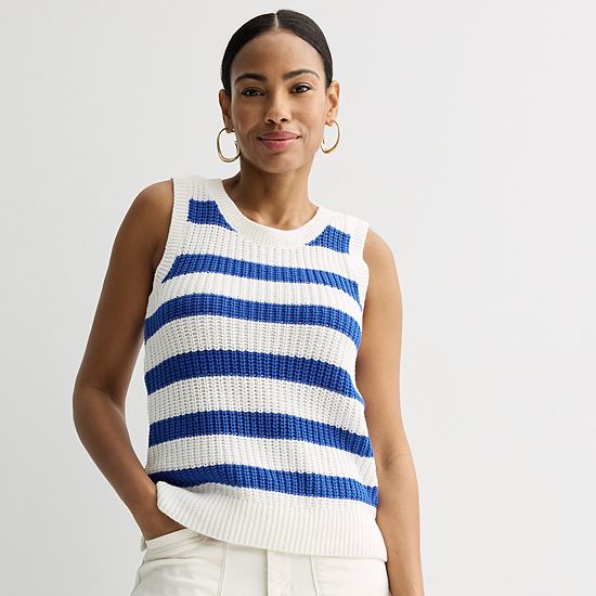  Women's Sonoma Goods For Life® Breezy Sweater Tank Top