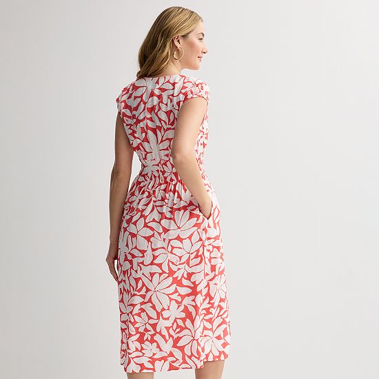  Petite Sonoma Goods For Life® Smock Button Midi Dress