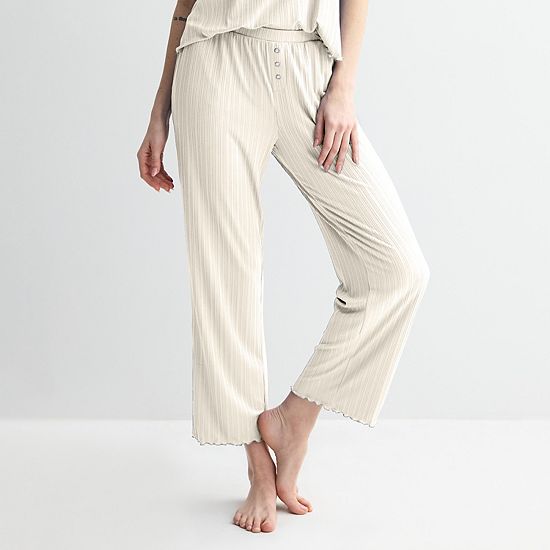  Women's Sonoma Goods For Life® Elevated Rib Pajama Pants