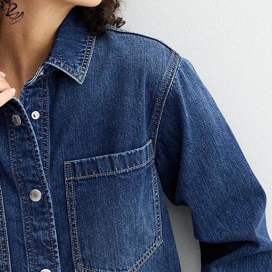  Women's Sonoma Goods For Life® Cropped Shacket