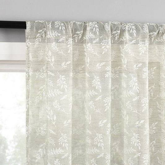 Sonoma Goods For Life® Nolia Sheer Rod Pocket Set Of 2 Window Curtain Panels