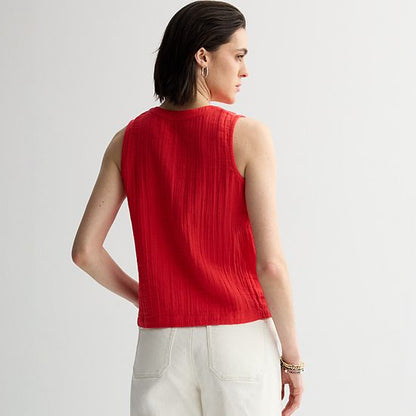  Women's Sonoma Goods For Life® Easy Soft Gauze Tank Top