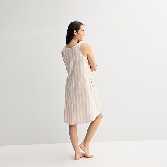  Women's Sonoma Goods For Life® Linen Like Woven Sleep Chemise