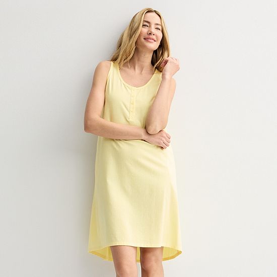  Women's Sonoma Goods For Life® Linen Like Woven Sleep Chemise