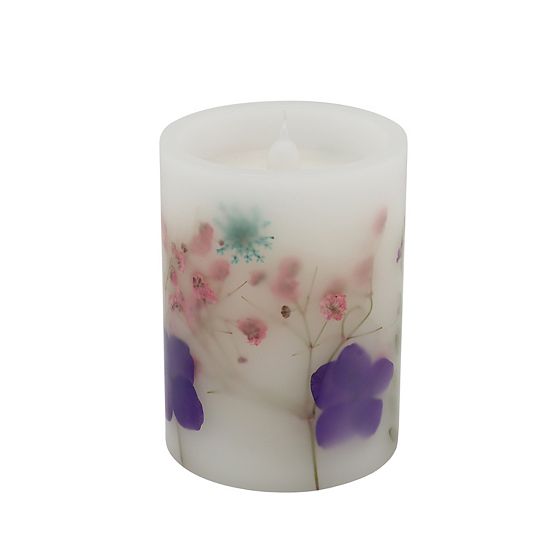  Sonoma Goods For Life® Purple Flower LED Candle