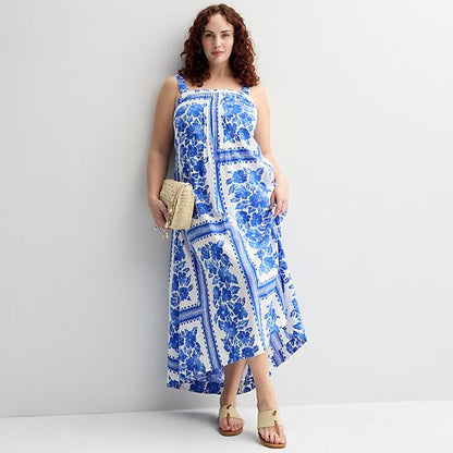  Plus Size Sonoma Goods For Life® Pintuck Tank Maxi Dress