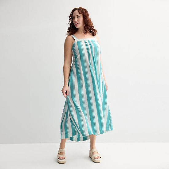  Plus Size Sonoma Goods For Life® Pintuck Tank Maxi Dress