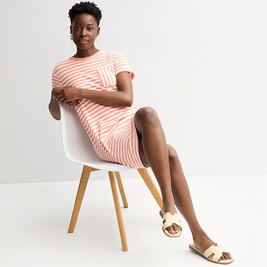  Women's Sonoma Goods For Life® Towel Terry T-Shirt Dress