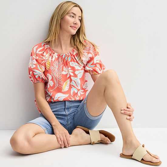  Petite Sonoma Goods For Life® Femme Peasant Top