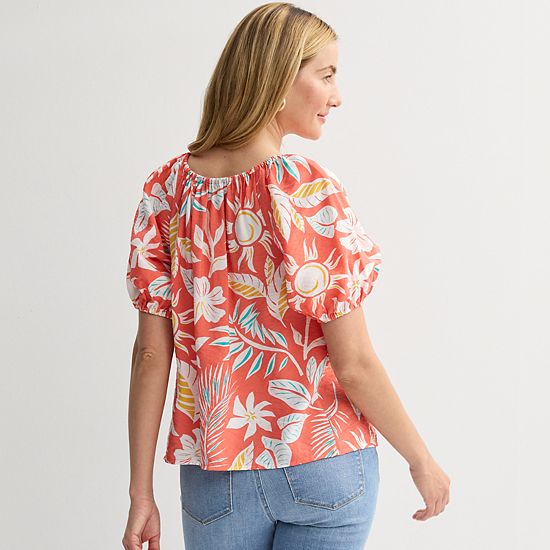  Petite Sonoma Goods For Life® Femme Peasant Top