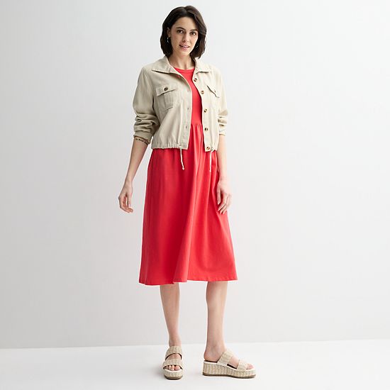  Women's Sonoma Goods For Life® Mixed Media Knit Dress