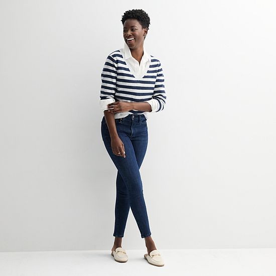  Petite Sonoma Goods For Life® Lightweight V-Neck Sweater
