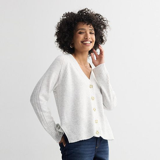  Women's Sonoma Goods For Life® Lightweight Longline Cardigan