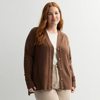  Plus Size Sonoma Goods For Life® Lightweight Longline Cardigan