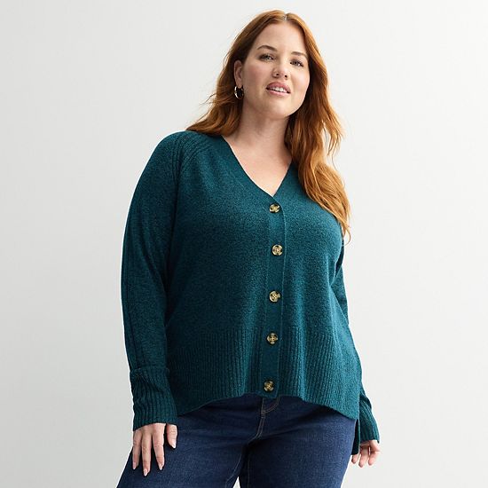  Plus Size Sonoma Goods For Life® Lightweight Longline Cardigan